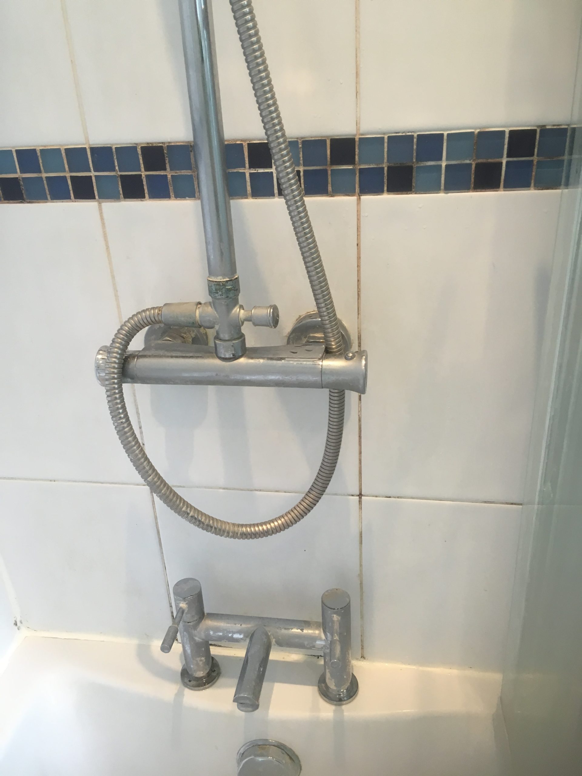 Bathroom Shower Tile Before Cleaning Handforth