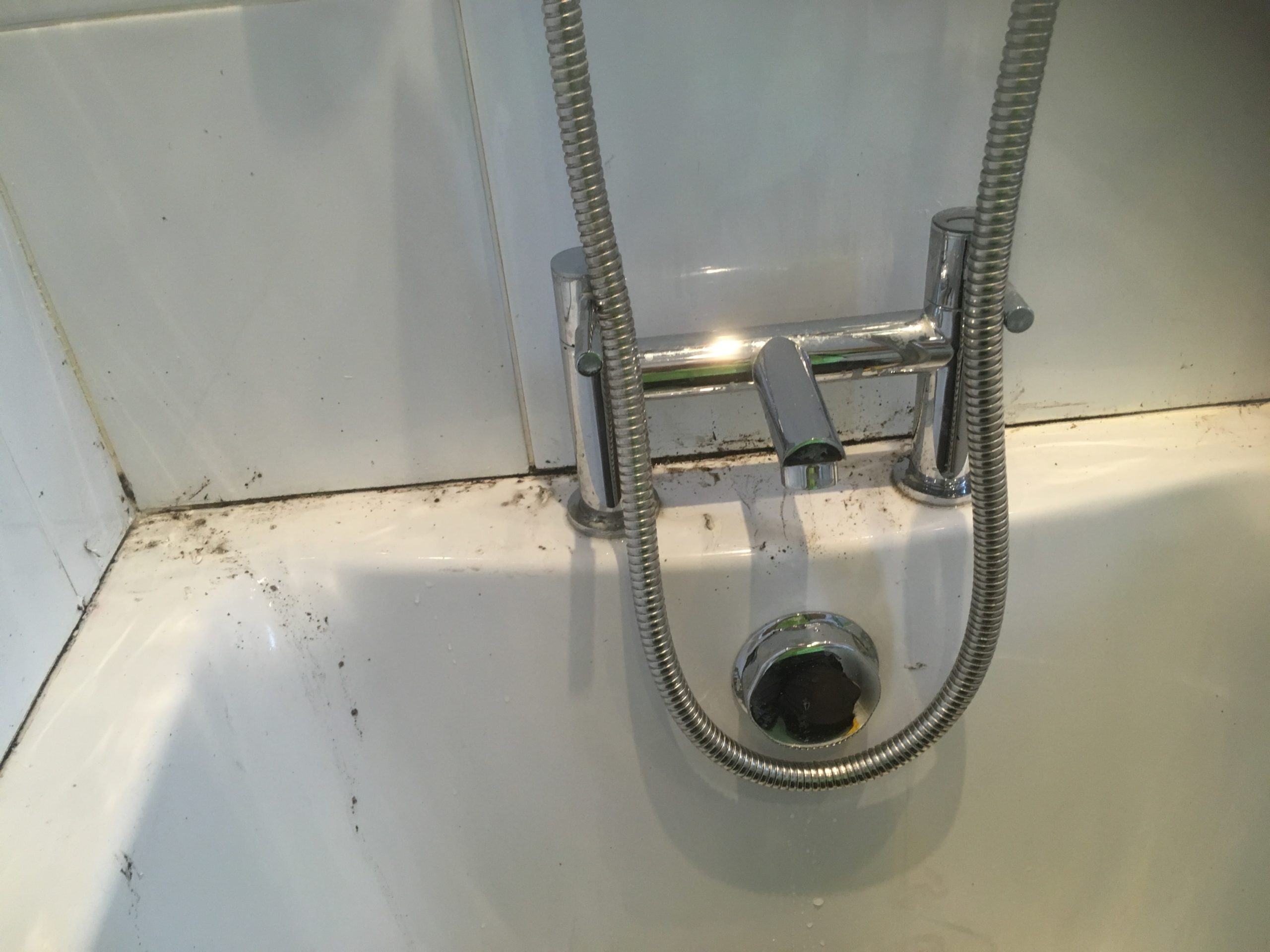 Bathroom Shower Tile During Cleaning Handforth